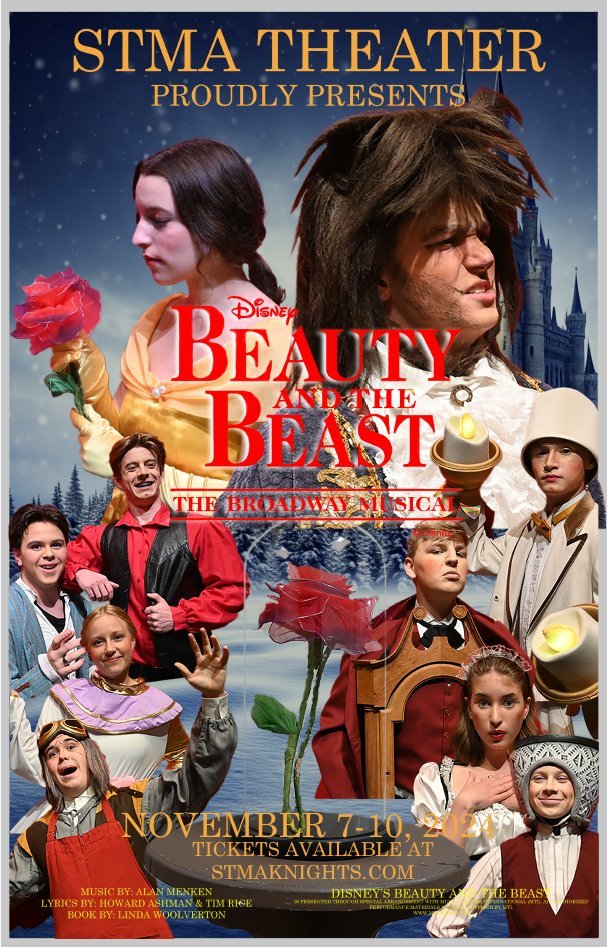 Beauty and the Beast poster with Andi Davey as Babette