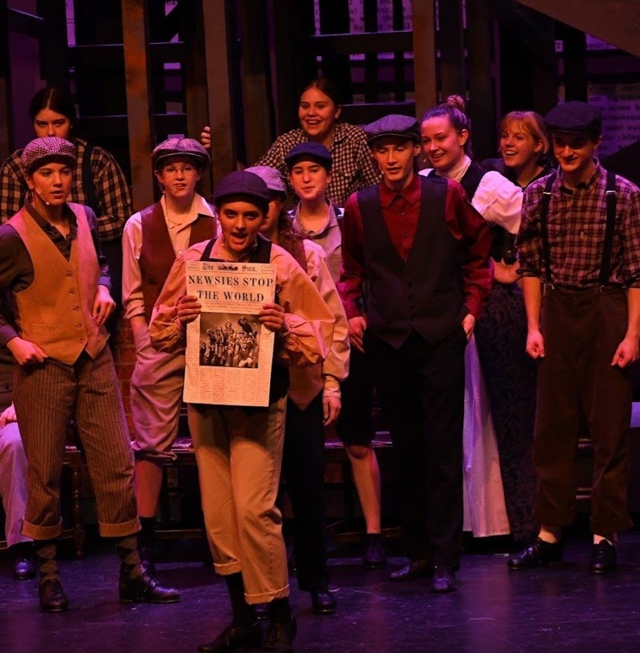Andi Davey as Finch in Newsies